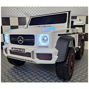 12V Mercedes G63 6X6 - dječji auto na akumulator, bijeli