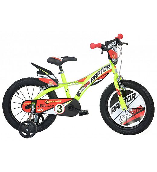 Dječji bicikl 14 "DINO BIKES Raptor žuti