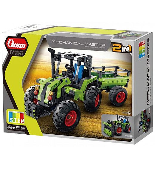 Traktor 2v1 s prikolico ali plugom 6807