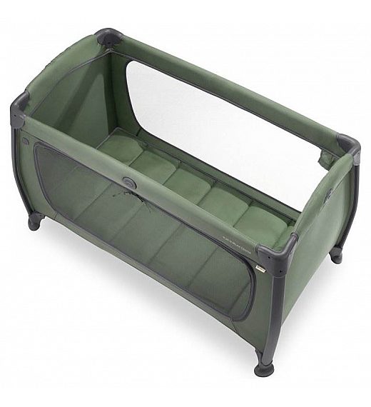 Prenosna postelja PLAY N RELAX CENTER Dark Green Hauck