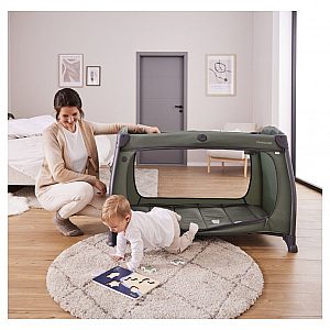 Prenosna postelja PLAY N RELAX CENTER Dark Green