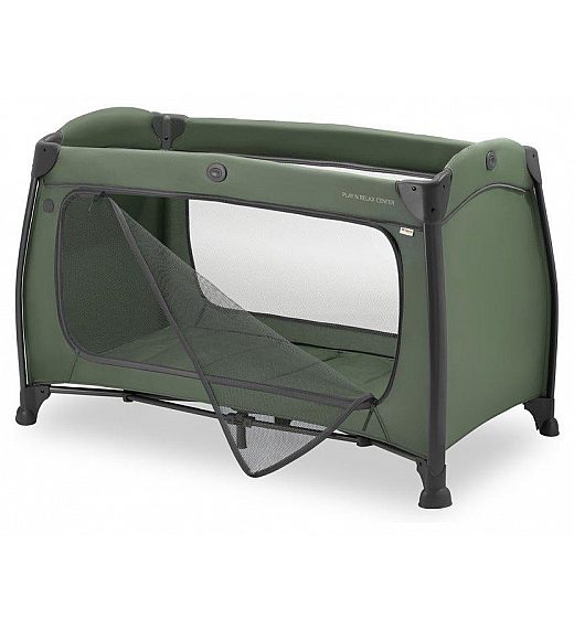 Prenosna postelja PLAY N RELAX CENTER Dark Green Hauck