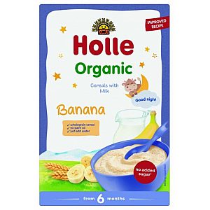 Holle Instant žitne pahuljice s mlijekom i bananom 250g, BIO