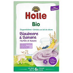 Holle Pahuljice od borovnice i banane na bazi kozjeg mlijeka od 6 mjeseca, 200g, BIO