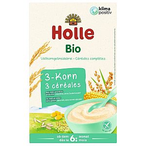 Holle kaša 3 zrna s 6. mesecem, 250g, BIO