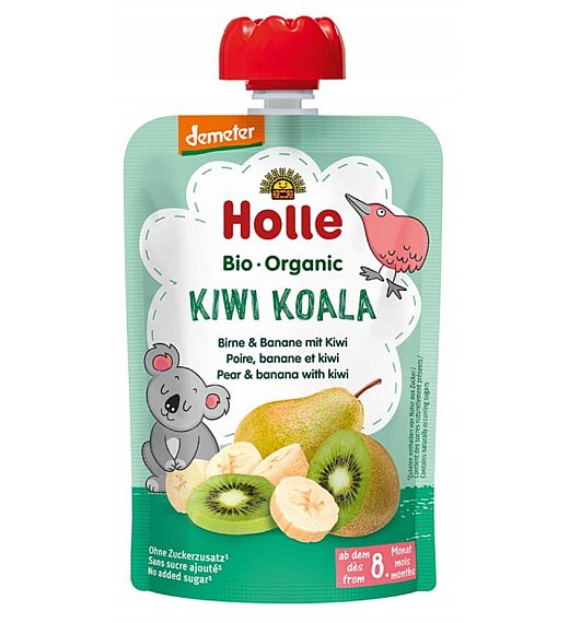 KOALA voćni pire, kruška i banana s kivijem, BIO (Demeter), 100 g