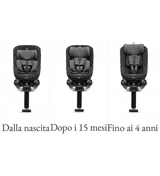 Autosjedalica I-Size MARCO POLO 360° Vulcan Black 40-105 cm Inglesina