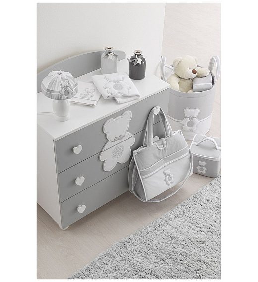 Lesena komoda FIOCCO Grey Italbaby