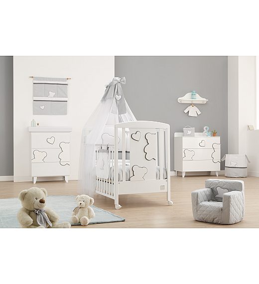 Previjalna miza z banjico MATISSE White Italbaby