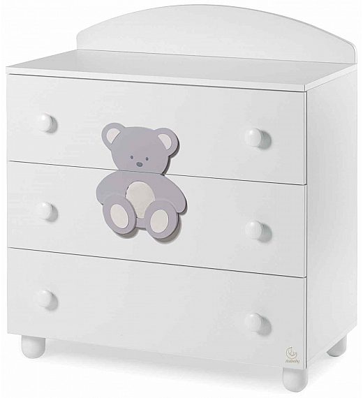 Lesena komoda PELUCHE Grey Italbaby