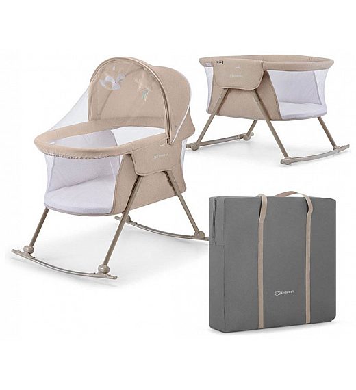 Prenosna postelja LOVI 3v1 Beige Kinderkraft