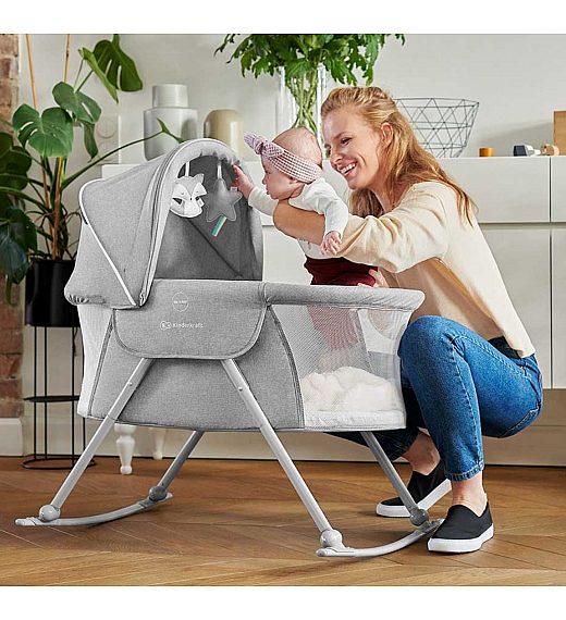 Prenosna postelja LOVI 3v1 Beige Kinderkraft