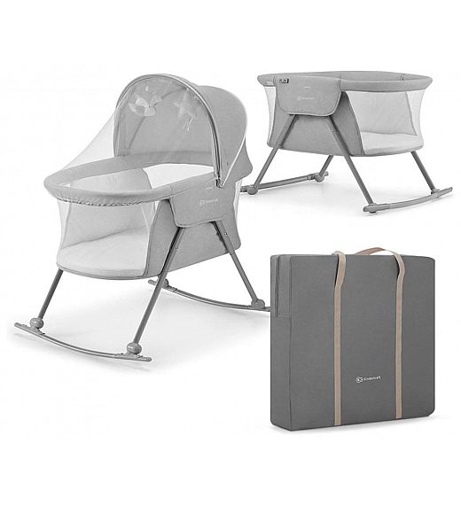 Prenosna postelja LOVI 3v1 Grey Kinderkraft