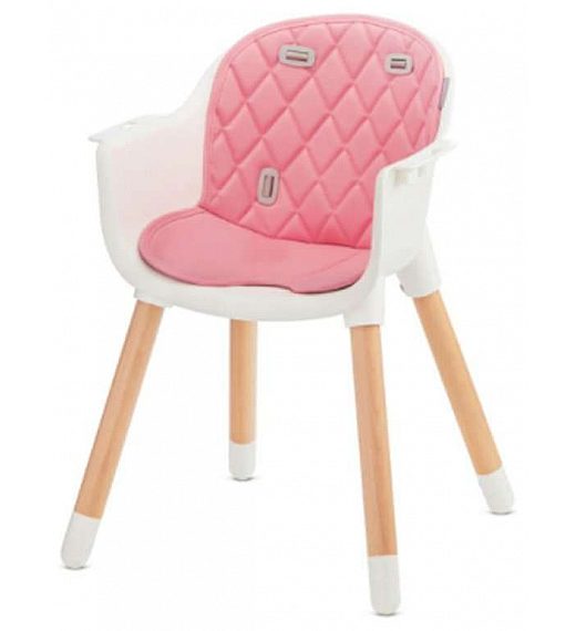 Visoka stolica 2u1 SIENNA Pink Kinderkraft