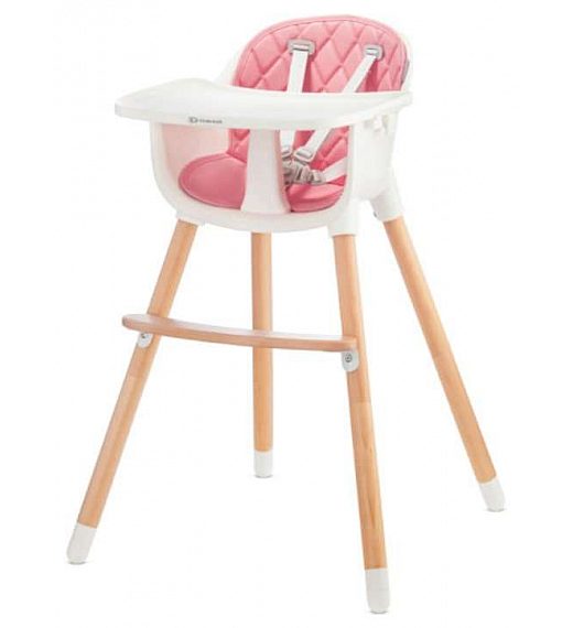 Visoka stolica 2u1 SIENNA Pink Kinderkraft