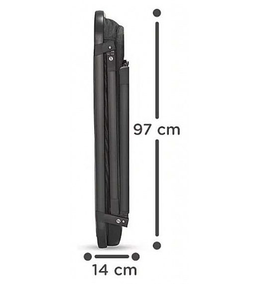 Zložljiva prenosna postelja SOFI 4v1 Plus Grey Kinderkraft