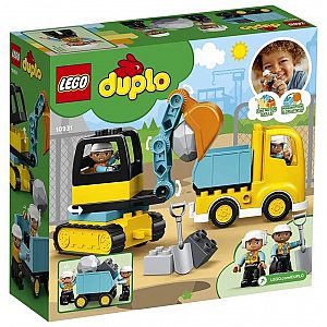 Kocke  Duplo Kamion i bager gusjeničar 10931