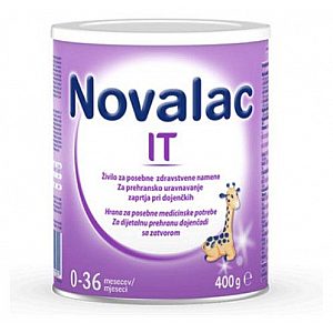 Novalac IT 0-36 mesecev 400 g - adaptirano mleko - zaprtje