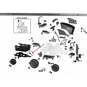 Nadomestni klin za traktor JD Ground Force