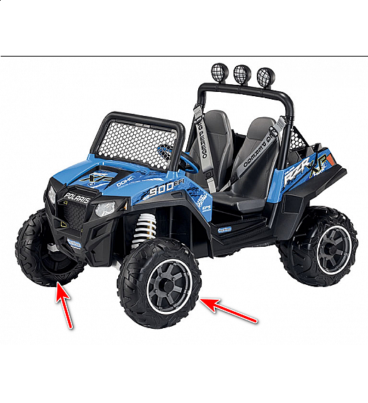 Prednji kotači za Polaris Ranger RZR 900 Blue Peg Perego