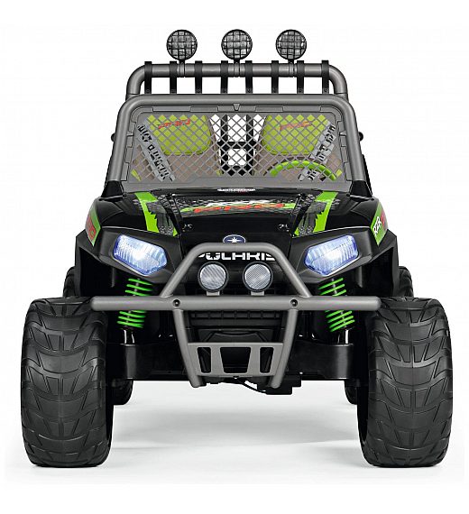 24V Polaris RZR PRO Green Shadow - auto na akumulator