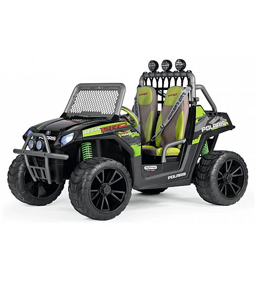 24V Polaris RZR PRO Green Shadow - auto na akumulator