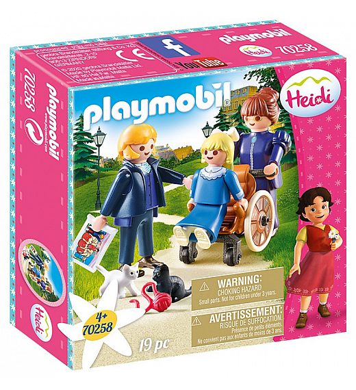 Playmobil HEIDI Klara s ocem i gospođicom Rottenmeier 70258