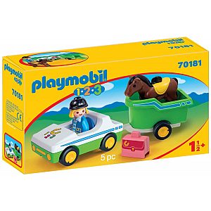 Auto s konjskom prikolicom 70181 - Playmobil 1.2.3.