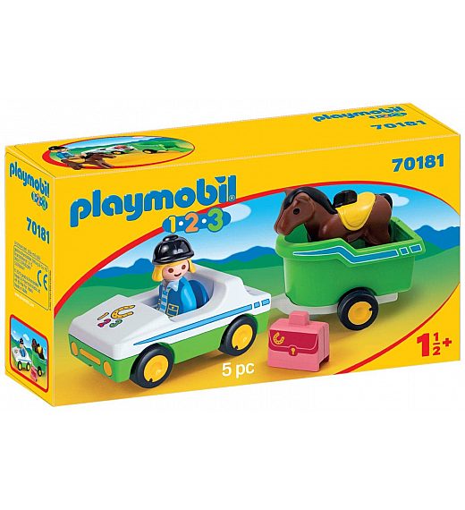 Auto s konjskom prikolicom 70181 - Playmobil 1.2.3.