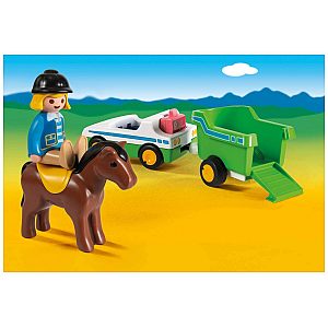 Auto s konjskom prikolicom 70181 - Playmobil 1.2.3.