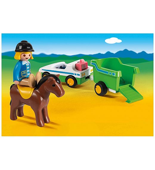 Auto s konjskom prikolicom 70181 - Playmobil 1.2.3.