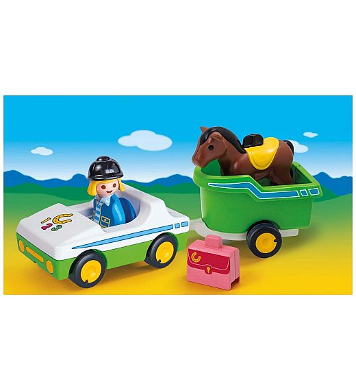 Auto s konjskom prikolicom 70181 - Playmobil 1.2.3.