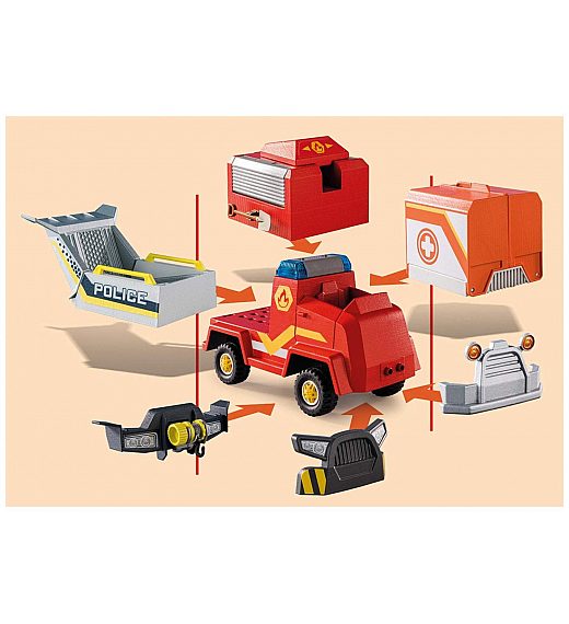 Playmobil Duck on Call Fire Brigade Emergency Vehicle 70914