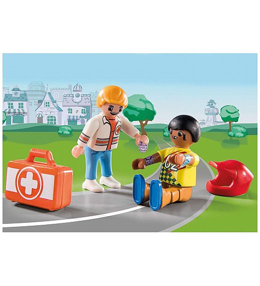 Playmobil Duck on Call Ambulance Action: Help The Racing Driver 70919