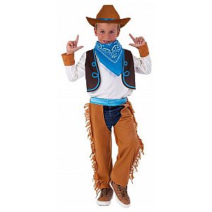 Pustni kostum za otroke COWBOY 8-10 let