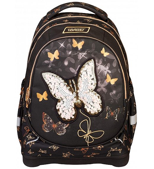 Superlight Petit Gold Butterfly 28049 šolska torba za 1 triado