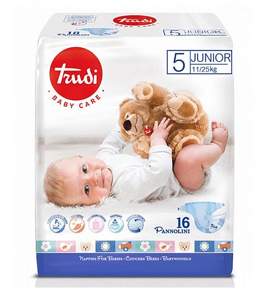 Plenice TRUDI CARE DRY JUNIOR - 3 kos