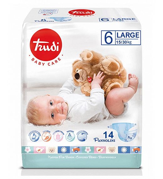 Plenice TRUDI CARE DRY EXTRA LARGE - 3 kos